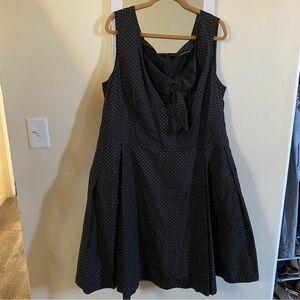 eshakti Asymetrical Bow Print Cotton Dress